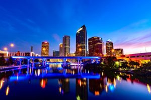 Tampa's Skyline At Night