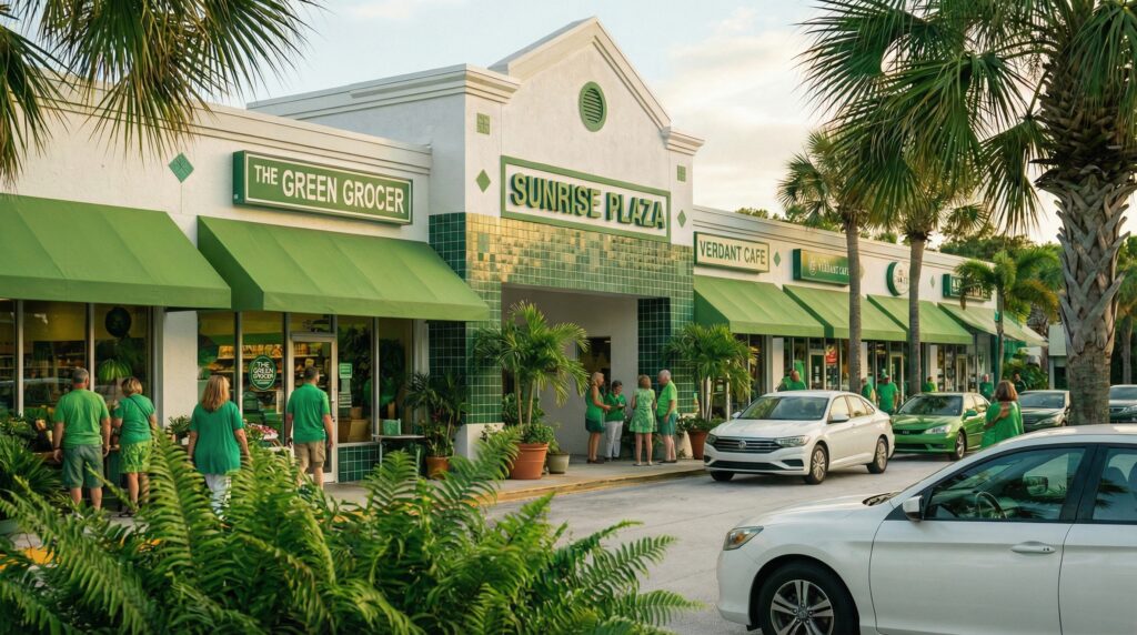 A busy Tampa Bay Strip Center