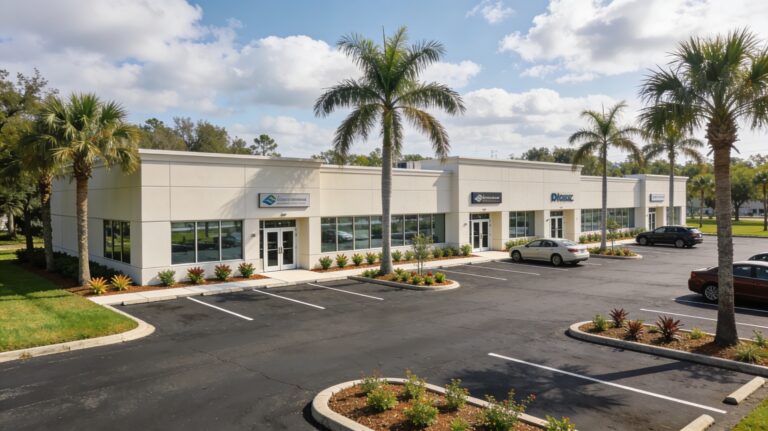 A suburban office park in tampa bay
